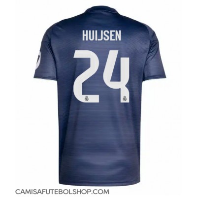 Camisa de time de futebol Real Madrid Dean Huijsen #24 Replicas 2º Equipamento 2025-26 Manga Curta Camisa de time de futebol Real Madrid Dean Huijsen #24 Replicas 2º Equipamento 2025-26 Manga Curta